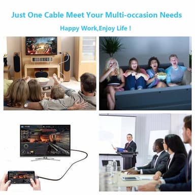 USB-C-HDMI-kaapeli 4K - 2 metriä