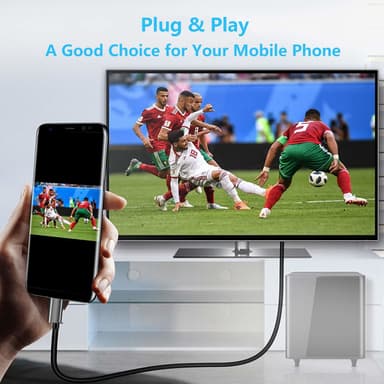 USB-C-HDMI-kaapeli 4K - 2 metriä