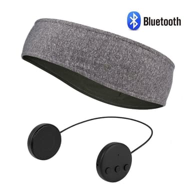 Pääpanta Bluetooth-kuulokkeilla ja mikrofonilla Harmaa