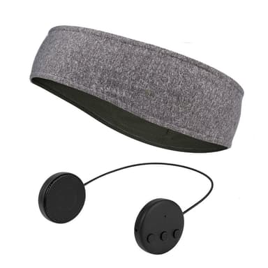 Pääpanta Bluetooth-kuulokkeilla ja mikrofonilla Harmaa