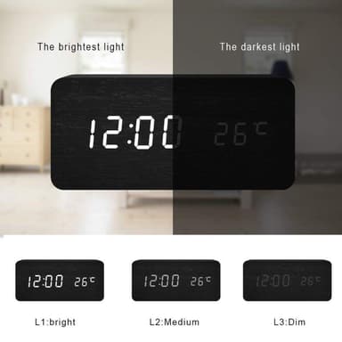 Digitaalinen LED herätyskello Ruohon väri