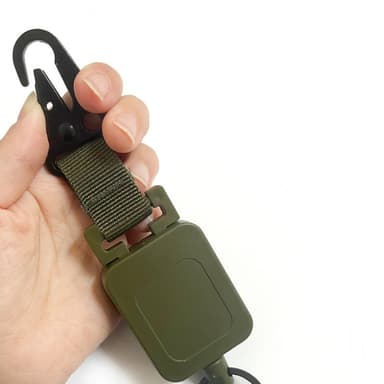 Jatkettava jojo-avaimenperä karabiinihaarukalla 2 kpl Metsän sävy