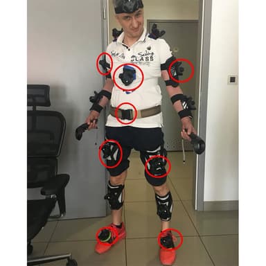 Full Body Tracker Straps - Kokovartalosetti hihnalla VR-seurantaa varten