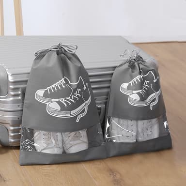 Kannettavat kenkälaukut matkalle 5 kpl Harmaa