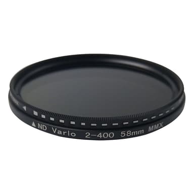 Neutraalitiheyssuodatinlinssisuodatin, joka sopii DSLR-kameraan Musta 58 mm
