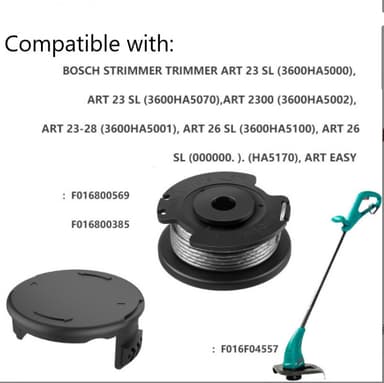 Trimmerikela Bosch ART 23 SL/2300/23-28/26 SL/EASY ruohotrimmeriin Musta