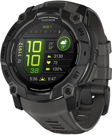 Garmin Instinct 3 älykello 50 mm (musta/hiilenharmaa)
