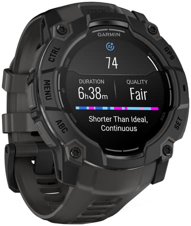 Garmin Instinct 3 älykello 50 mm (musta/hiilenharmaa)