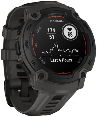 Garmin Instinct E älykello 45 mm (musta/hiilenharmaa)
