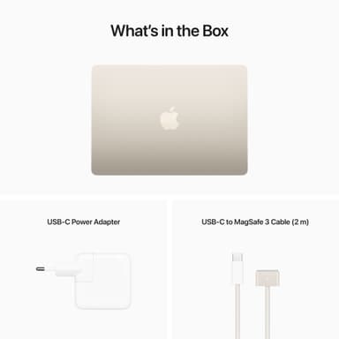 Macbook Air M2 CTO 16/512GB (tähtivalkea)