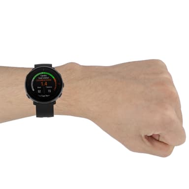 Kellon ranneke Yhteensopiva Polar Ignite/Unite Siliconin kanssa Musta