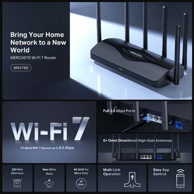 Mercusys MR47BE WiFi 7 reititin