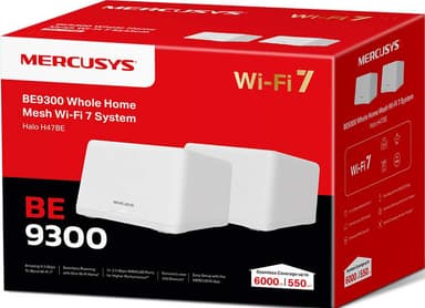Mercusys Halo H47BE WiFi 7 reititin (2 kpl)