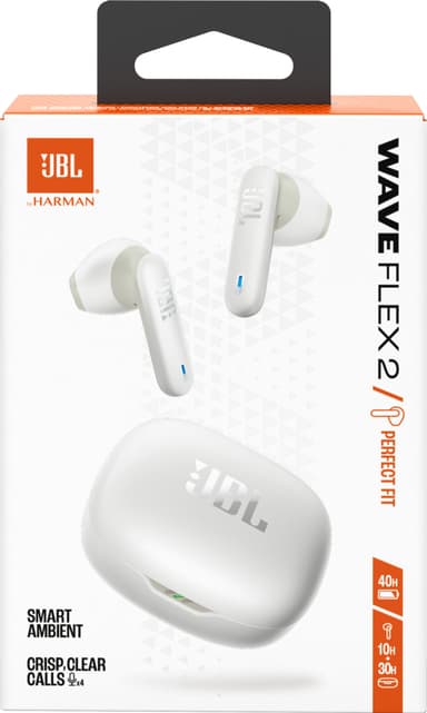 JBL Wave Flex 2 täysin langattomat in-ear kuulokkeet (valkoinen)