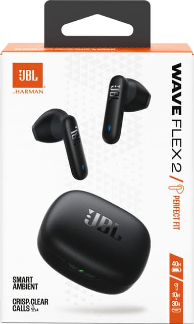 JBL Wave Flex 2 täysin langattomat in-ear kuulokkeet (musta)