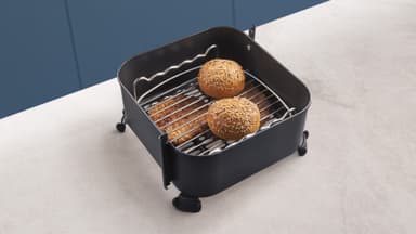 Philips Kaksitasoinen jalusta grillivartaalla Airfryer 6.2L HD9920/00