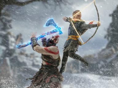 Iron Studios God of War toimintafiguuri (Kratos & Atreus)