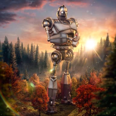 Iron Studios The Iron Giant toimintafiguuri (Giant & Hogarth Hughes)