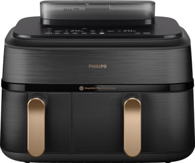 Philips 5000 Series Dual Basket airfyer höyryllä NA552/00 (musta)