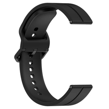 Vaihde silikonikellon ranneke Haylou kelloon 22mm Musta