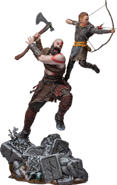Iron Studios God of War toimintafiguuri (Kratos & Atreus)