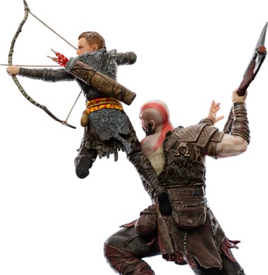 Iron Studios God of War toimintafiguuri (Kratos & Atreus)
