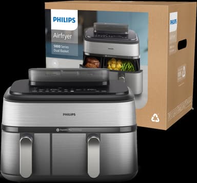 Philips 5000 Series Dual Basket kiertoilmakypsennin NA555/00