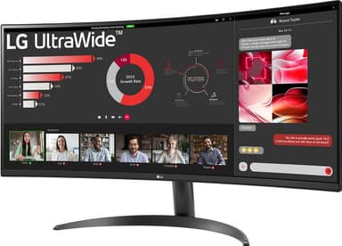 LG UltraWide 34WR50QK 34" kaareva näyttö