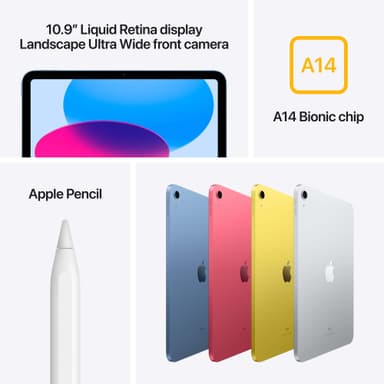 iPad 10,9" 256GB WiFi (sininen), sis. laturi