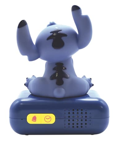 Disney Stitch Herätyskello yövalolla ja äänellä.