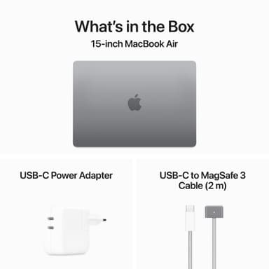 MacBook Air 15 M3/8 GB/512 GB (avaruudenharmaa)