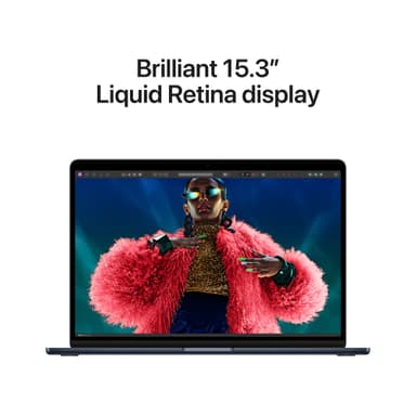 MacBook Air 15 M3/8 GB/512 GB (keskiyö)