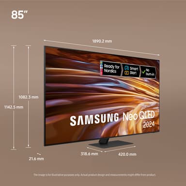 Samsung 85" QN95D 4K Neo QLED Mini LED älytelevisio (2024)