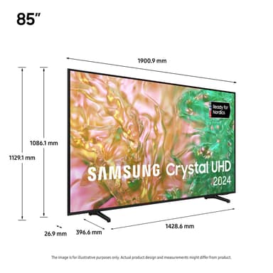 Samsung 85" DU8075 4K älytelevisio (2024)