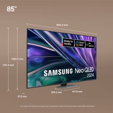 Samsung 85" QN85D 4K Neo QLED Mini LED älytelevisio (2024)