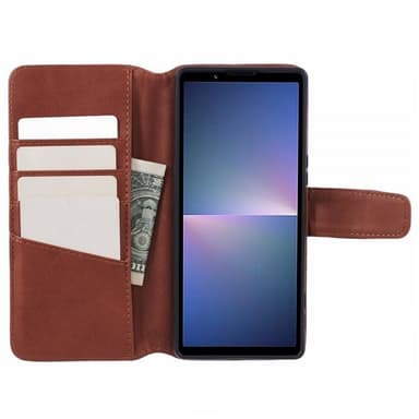 Nordic Covers Sony Xperia 5 V Kotelo Essential Leather Maple Brown