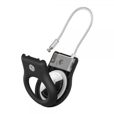 Belkin AirTag Pidike Secure Holder with Wire Cable Musta