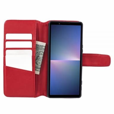 Nordic Covers Sony Xperia 5 V Kotelo Essential Leather Poppy Red