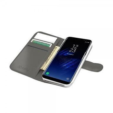 Celly Samsung Galaxy S8 Kotelo Wally Wallet Case Valkoinen