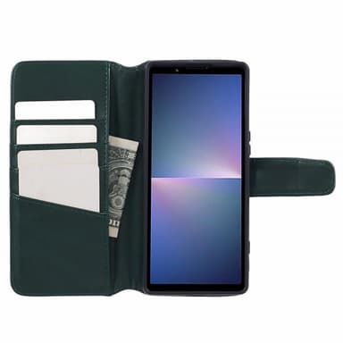 Nordic Covers Sony Xperia 5 V Kotelo Essential Leather Juniper Green