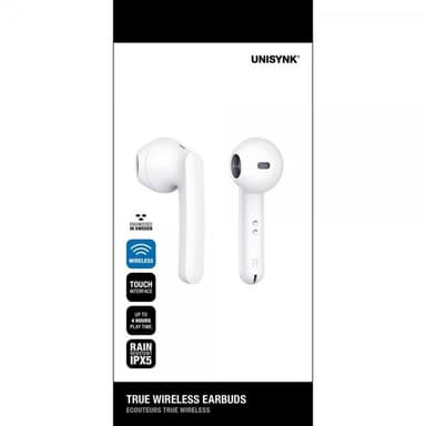 Unisynk True Wireless Earbuds Valkoinen