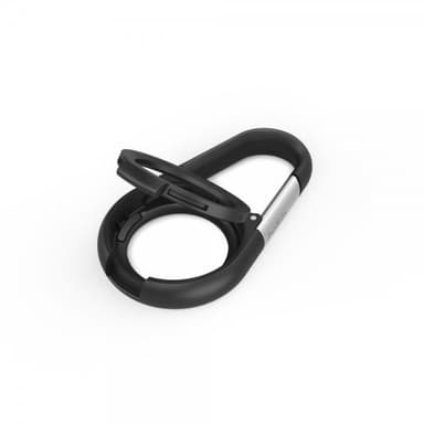 Belkin AirTag Pidike Secure Holder with Carabiner Musta