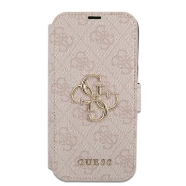 Guess iPhone 15 Pro Max Kotelo 4G Logo Vaaleanpunainen