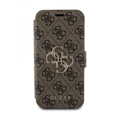 Guess iPhone 15 Pro Max Kotelo 4G Logo Ruskea
