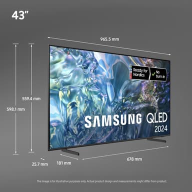 Samsung 43" Q60D 4K QLED älytelevisio (2024)