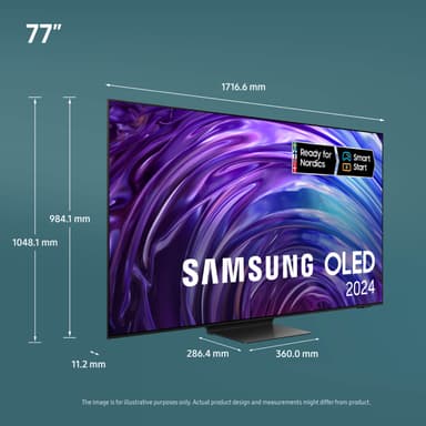 Samsung 77" S95D 4K OLED älytelevisio (2024)