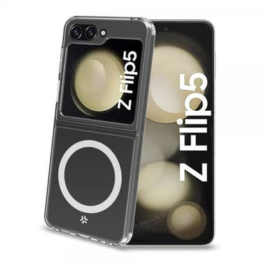 Celly Samsung Galaxy Z Flip 5 Kuori GELSKINMAG MagSafe Läpinäkyvä