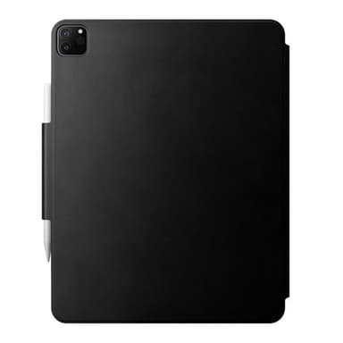 NOMAD iPad Pro 12.9 2021/2022 Kotelo Leather Folio Plus Musta