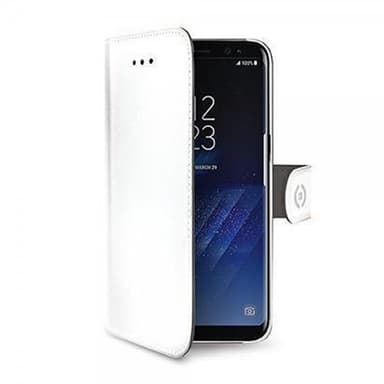Celly Samsung Galaxy S8 Kotelo Wally Wallet Case Valkoinen