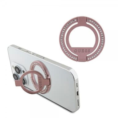 Guess Ring Stand MagSafe Vaaleanpunainen